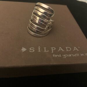 Silpada Designs .925 Sterling Silver Maze style Ring - Size 7